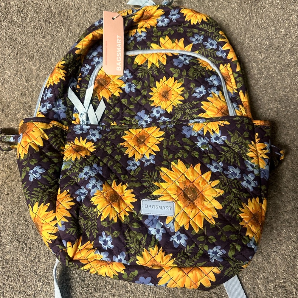 New with Tags, Sunflower Backpack Bagsmart Back To School Lots of pockets!